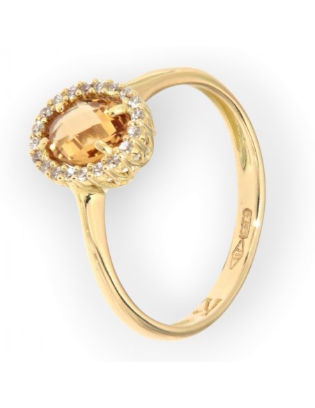 Anello Oro Giallo Principessa Gialla 7x5MM [c9701001]