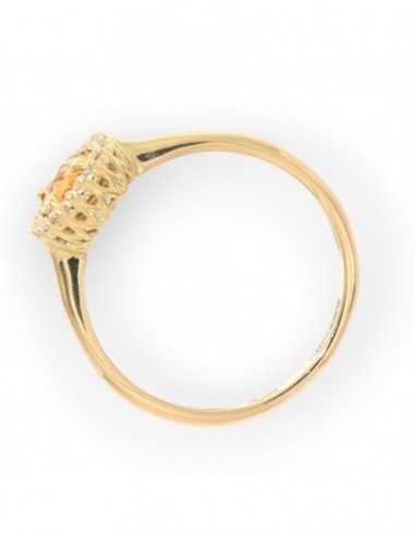 Anello Oro Giallo Principessa Gialla 7x5MM [7e6dd105]