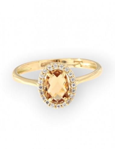 Anello Oro Giallo Principessa Gialla 7x5MM [a74b9208]