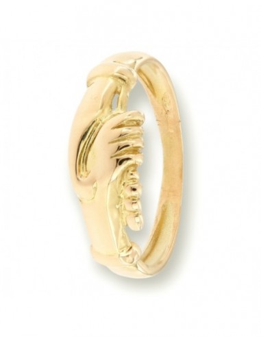 Anello Oro Giallo Mani Santa Rita [e4b681ed]