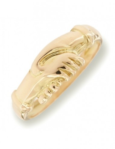 Anello Oro Giallo Mani Santa Rita [30c69cef]