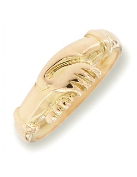 Anello Oro Giallo Mani Santa Rita [30c69cef]