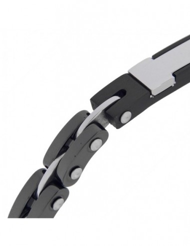 Bracciale Acciaio Catena Motociclista Piastra Cen. [37ae2686]
