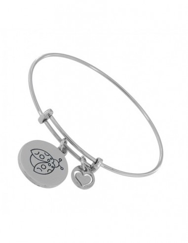 Bracciale Acciaio Schiava Ovale Pendente Coccinell [69ad48e3]