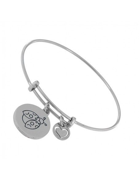 Bracciale Acciaio Schiava Ovale Pendente Coccinell [69ad48e3]