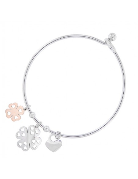 Bracciale Acciaio Schiava Tondo Quadrifoglio [44b23c29]