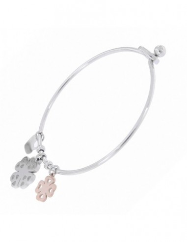 Bracciale Acciaio Schiava Tondo Quadrifoglio [5745e0e5]