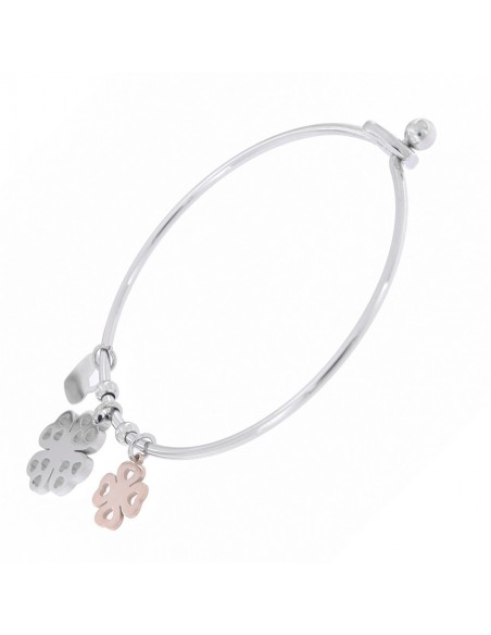 Bracciale Acciaio Schiava Tondo Quadrifoglio [5745e0e5]