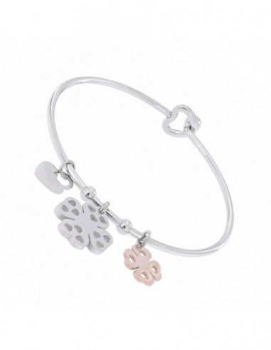 Bracciale Acciaio Schiava Tondo Quadrifoglio [e05821e1]