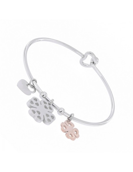 Bracciale Acciaio Schiava Tondo Quadrifoglio [e05821e1]