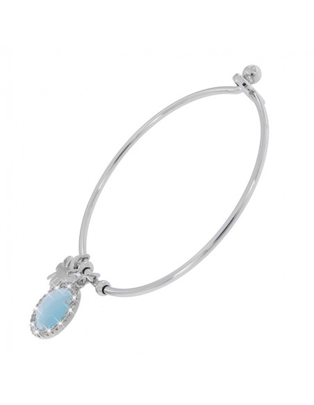 Bracciale Acciaio Schiava Tondo Quarzo Con Zirconi [c202ebe0]