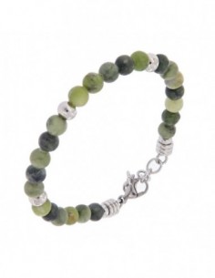 Bracciale Acciaio Sfere Verdi E Argentate [f6ffba33]