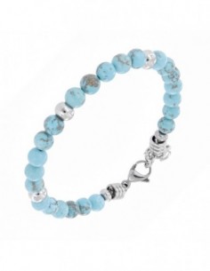 Bracciale Acciaio Sfere Celesti E Argentate [2fd9f93e]