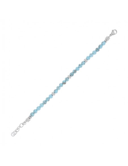 Bracciale Acciaio Sfere Celesti E Argentate [7b469be7]