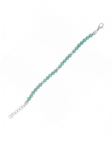 Bracciale Acciaio Sfere Verde Acqua E Argentate [51c98ded]
