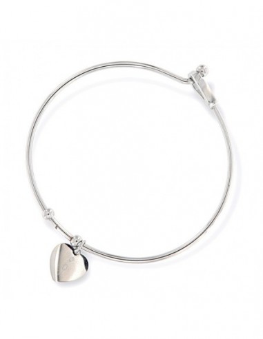 Bracciale Acciaio Schiava Tondo Pendente Cuore [2a3ea3e1]