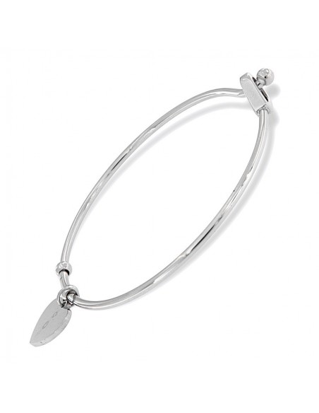 Bracciale Acciaio Schiava Tondo Pendente Cuore [f2345e3d]