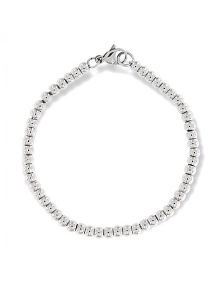 Bracciale Acciaio Sfere Diametro 4MM [ccdcf63b]