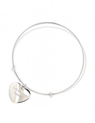Bracciale Acciaio Schiava Tondo Cuore Scritta [f9b86ed0]
