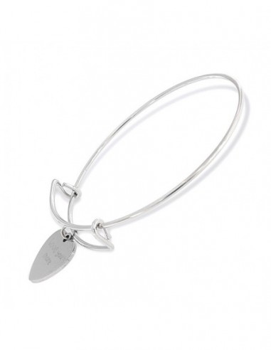 Bracciale Acciaio Schiava Tondo Cuore Scritta [514e2135]