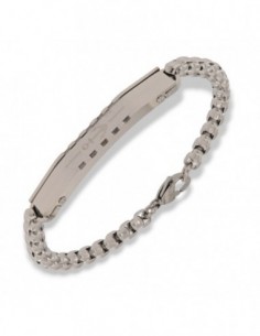 Bracciale Acciaio Piastra Centrale Ancora [55102bc8]