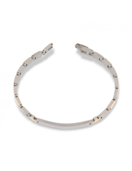 Bracciale Acciaio Piastre Unite Personalizzabile [396c893f]