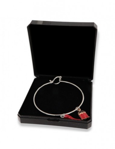 Bracciale Acciaio Schiava Corno Rosso/Casetta [d0f58a86]