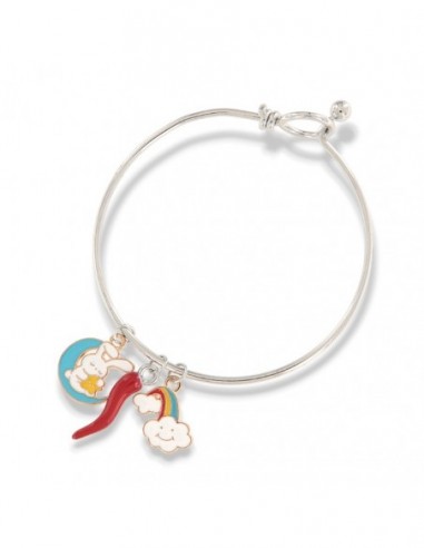Bracciale Acciaio Schiava Corno/Nuvola/Coniglio [e8c35f72]