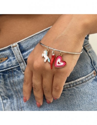 Bracciale Acciaio Schiava Corno/Unicorno/Cuore [c917af9f]