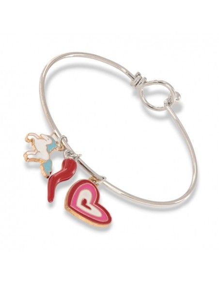 Bracciale Acciaio Schiava Corno/Unicorno/Cuore [7b5a2985]