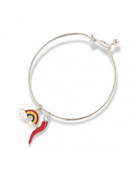 Bracciale Acciaio Schiava Corno/Coniglio/Balena [8c585347]
