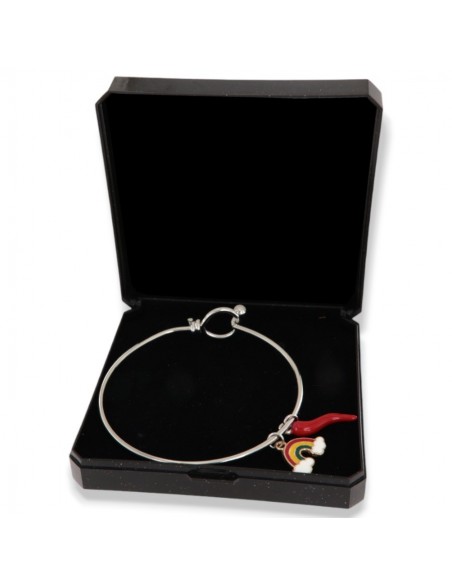 Bracciale Acciaio Schiava Corno/Coniglio/Balena [e6c8fe8b]