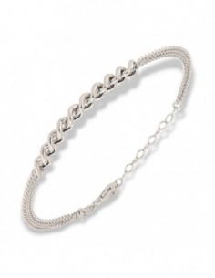 Bracciale Argento Rodiato Grumetta Centrale [ccb17fa9]