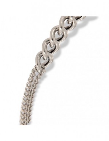 Bracciale Argento Rodiato Grumetta Centrale [d6d6e059]