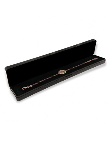 Bracciale Argento Rosato Malachite  Albero Della V [e337be42]