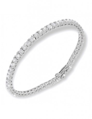 BRACCIALE ARGENTO TENNIS ZIRCONI BIANCHI 2,7MM 18 [efaa82eb]