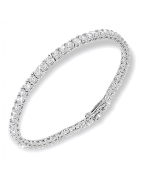 BRACCIALE ARGENTO TENNIS ZIRCONI BIANCHI 2,7MM 18 [efaa82eb]