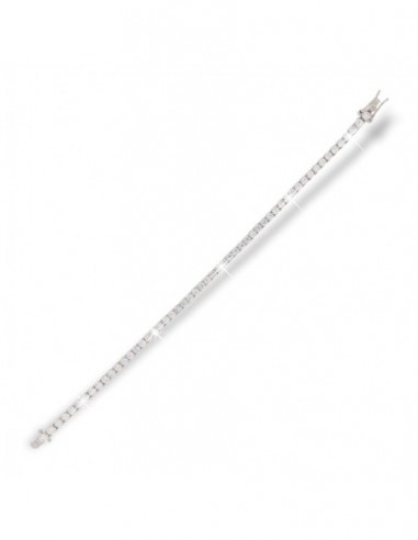 BRACCIALE ARGENTO TENNIS ZIRCONI BIANCHI 2,7MM 18 [4f5f021b]