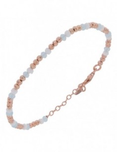 Bracciale Argento Rosato Sfere Celesti E Bianche [ee5ca869]