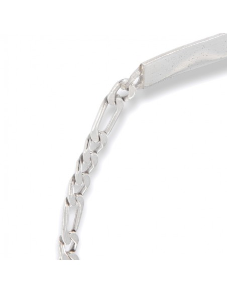 Bracciale Argento Rodiato Piastra Grumetta 3+1 [a49aa8c9]