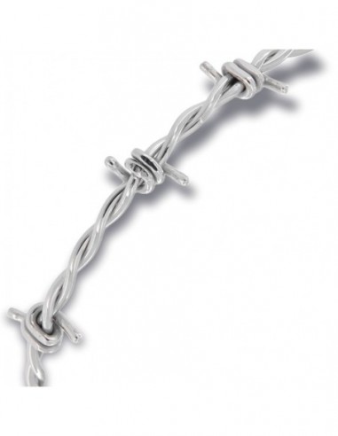 Bracciale Argento Rodiato Filo Spinato [4250182d]