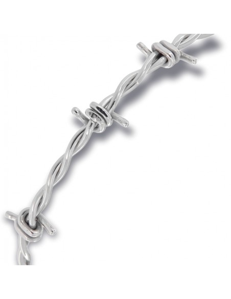 Bracciale Argento Rodiato Filo Spinato [4250182d]