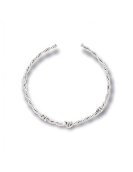 Bracciale Argento Rodiato Filo Spinato [f54dd929]