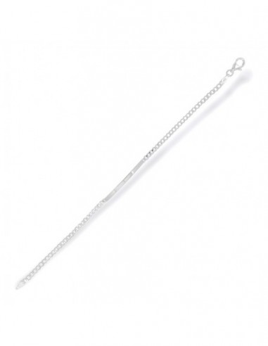 Bracciale Argento Rodiato Piastra Centr. Grumetta [448f4a94]