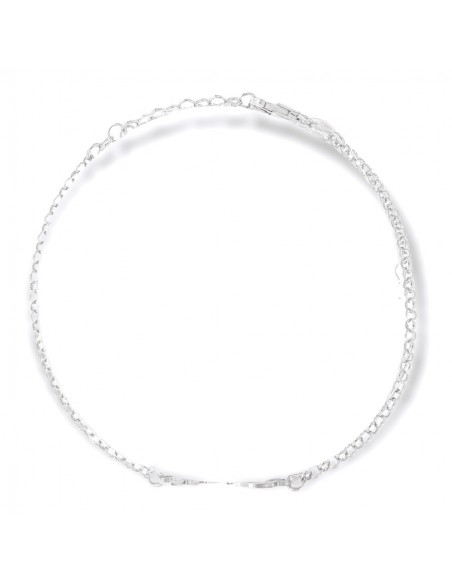Bracciale Argento Rodiato Divisibile Cuore [efa7454f]