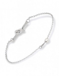 Bracciale Argento Rodiato Nodo 20CM [78e57a48]