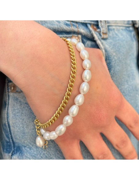 Collana Componibile Catena Perle 7MM [0372b38a]