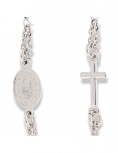 Bracciale Argento Rodiato Rosario Sfere Nere [cfb0b9bc]
