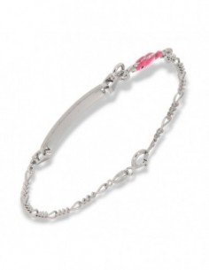 Bracciale Argento Rodiato Piastra Centrale Cav. Ma [4cc367f0]