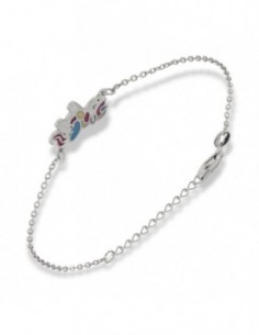 Bracciale Argento Rodiato Neonato Unicorno [4c747a31]